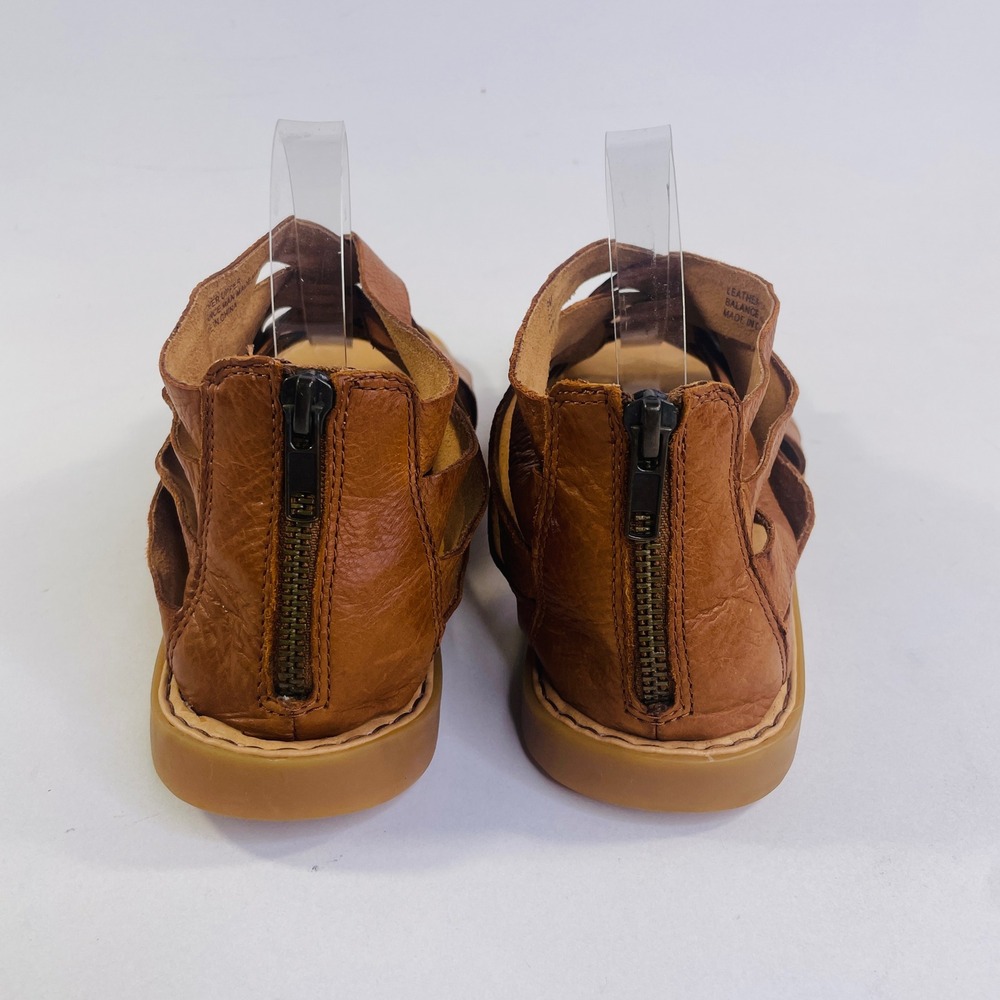Born Iwa Tan Brown Leather Woven Gladiator Sandals Womens 9 BR0032906 - Picture 5 of 8